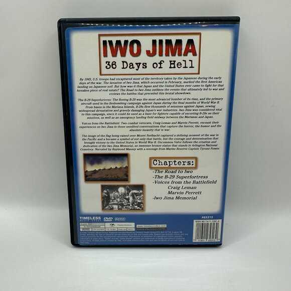 Iwo Jima 36 Days Of Hell The True Story WWII Documentary DVD Timeless Media - Picture 3 of 4